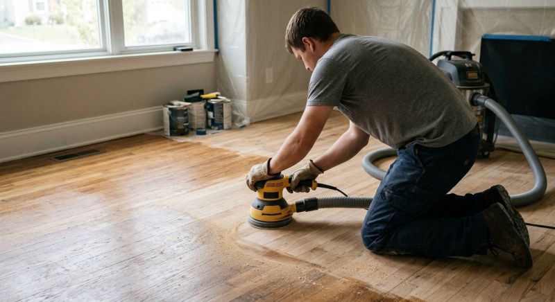 Our team working on Wood Floor Service projects in Rock Hill, SC