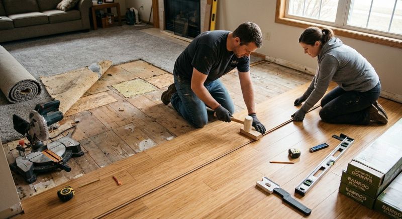 Bamboo Flooring Installation in Rock Hill, SC