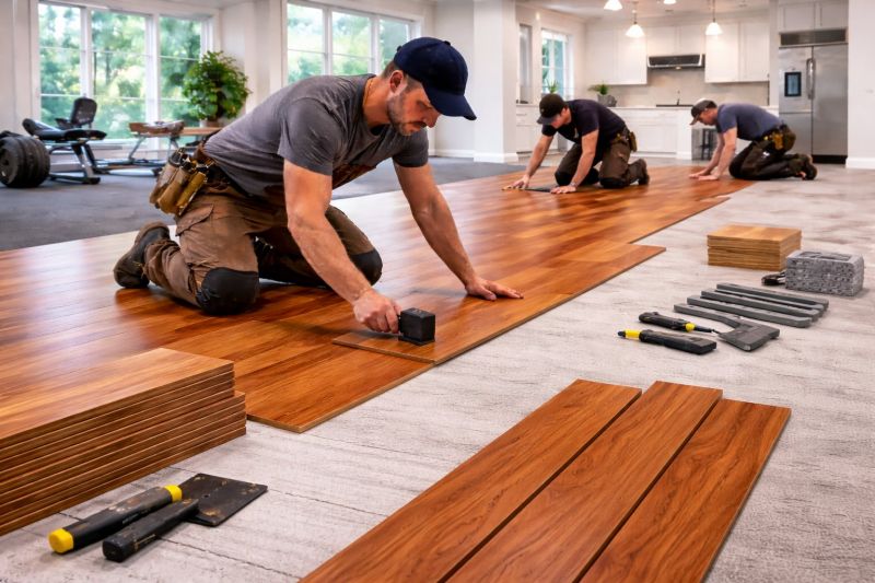 Cherry Floor Installation in York, SC