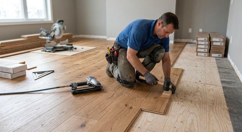 Hardwood Floor Installation in Clover, SC