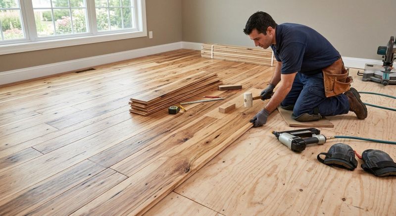 Hickory Floor Installation in Rock Hill, SC