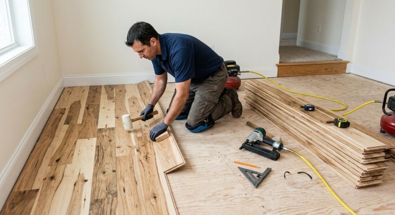 Hickory Floor Installation in Rock Hill, SC