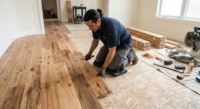 Hickory Floor Installation in Rock Hill, SC