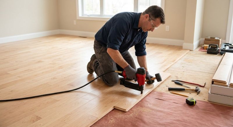 Maple Flooring Installation in Belmont, NC