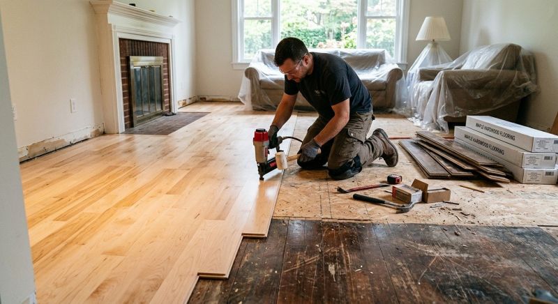 Maple Flooring Installation in Clover, SC