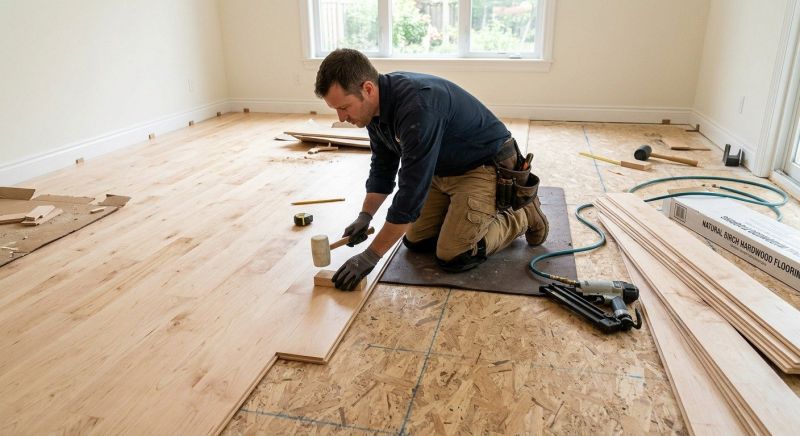 Maple Flooring Installation in Mecklenburg County, NC