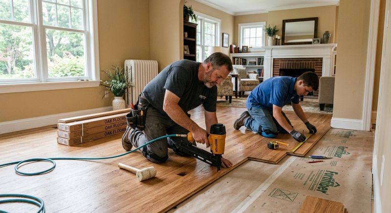 Oak Floor Installation in Belmont, NC