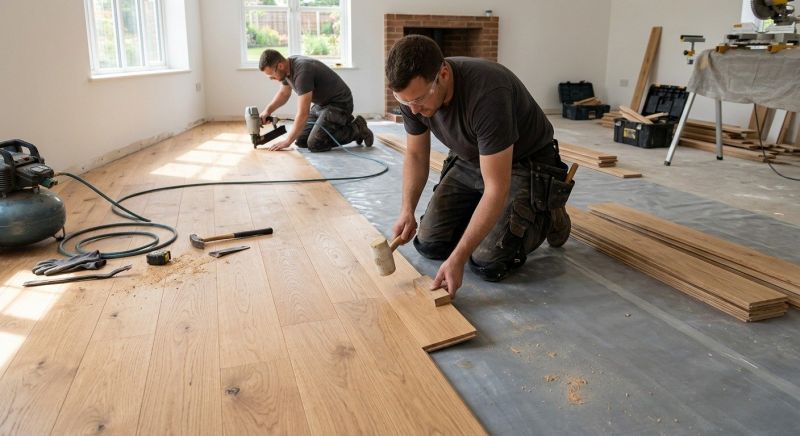 Oak Floor Installation in Edgemoor, SC