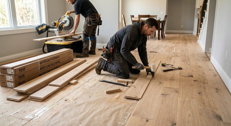 Oak Floor Installation in Gaston County, NC