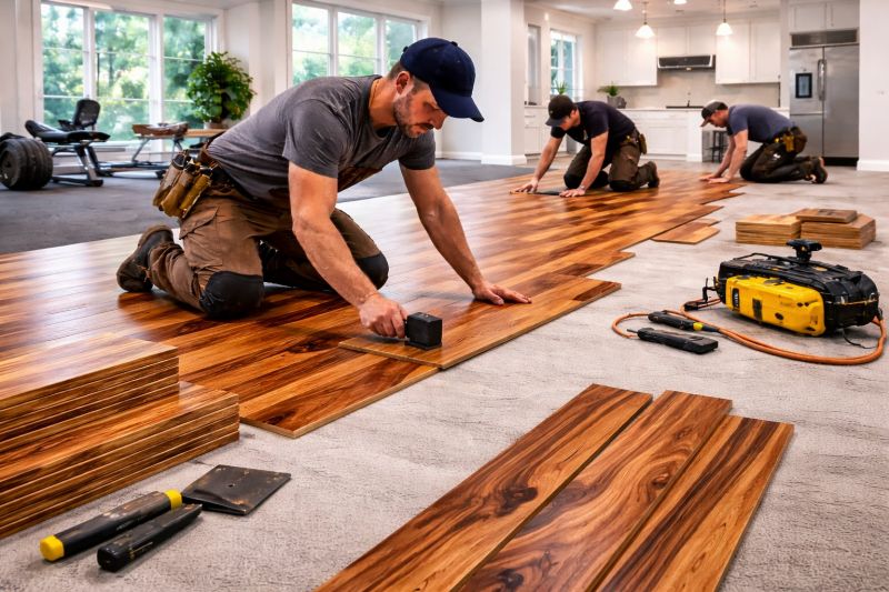 Teak Flooring Installation in Rock Hill, SC