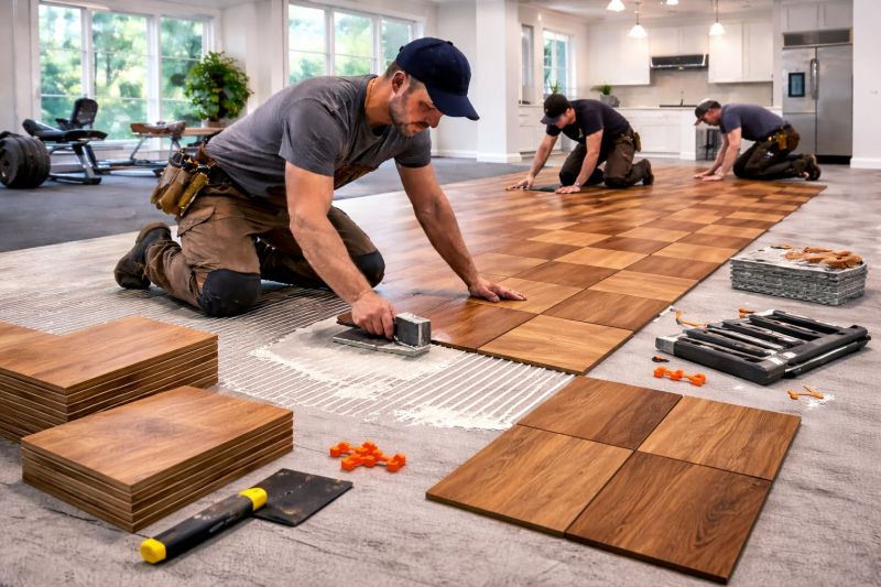 Teak Flooring Installation in Rock Hill, SC