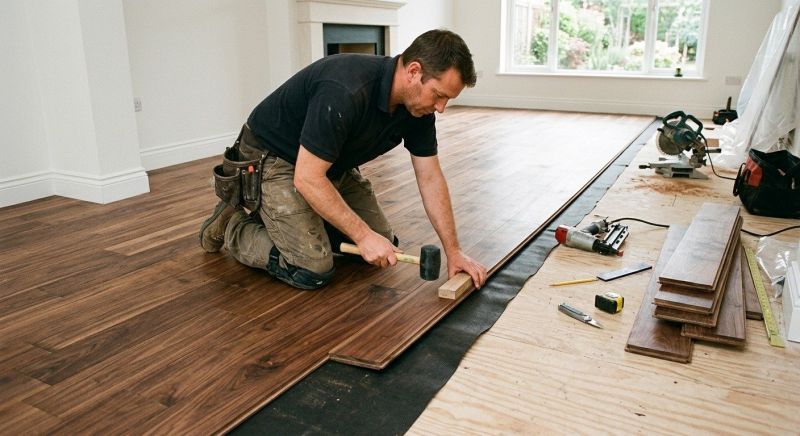 Walnut Flooring Installation in Rock Hill, SC