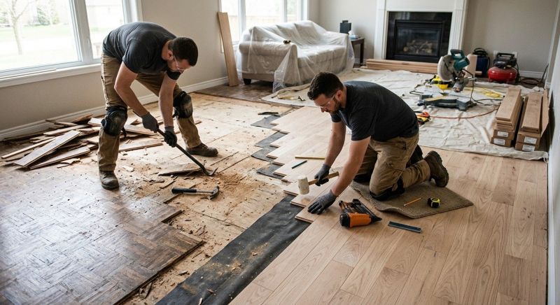 Wood Floor Replacement in Rock Hill, SC